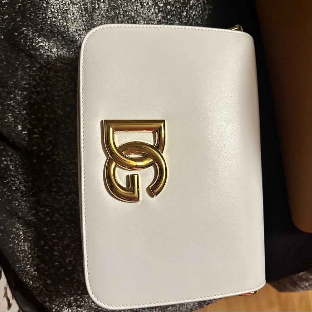 White Dolce Gabbana Crossbody bag.
